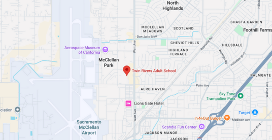 McClellan Park, CA Map