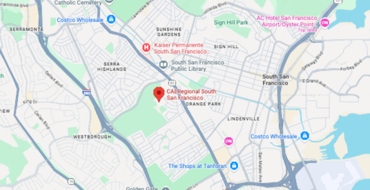 South San Francisco, CA Map